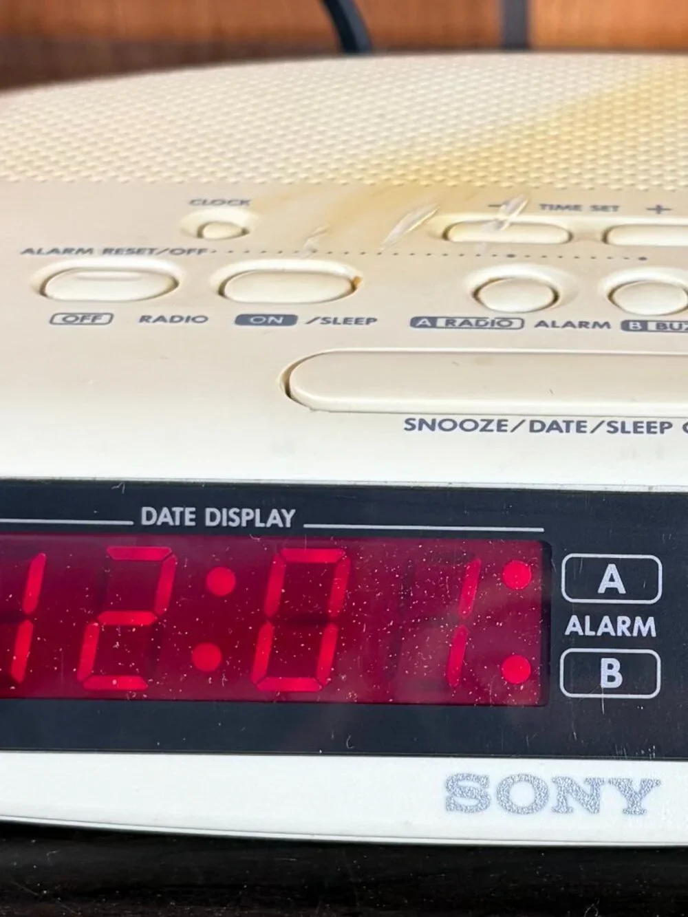 Vtg 90s Sony Dream Machine ICF-C370 Alarm Clock Radio Dual Alarm Setting TESTED